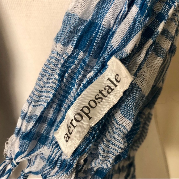 Aeropostale Plaid Soft Scarf - Picture 2 of 5